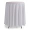 Atlas Commercial Products 108" Round Polyester Tablecloth, White PY-108R-01 - alternate 4
